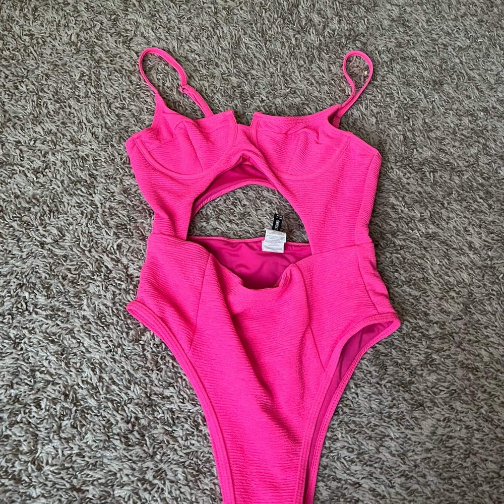 PrettyLittleThing Hot Pink Swimsuit